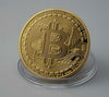 Gold Plated Bitcoin Coin Collectible BTC