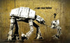 Banksy Graffiti Star Wars Print On Canvas Abstract
